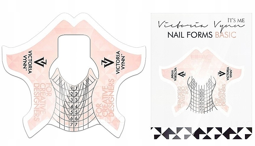 Трафарети для нігтів, білі - Victoria Vynn Nail Forms Basic — фото N1