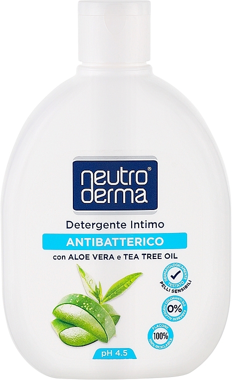 Гель для интимной гигиены с алоэ вера и маслом чайного дерева - Neutro Derma — фото N1