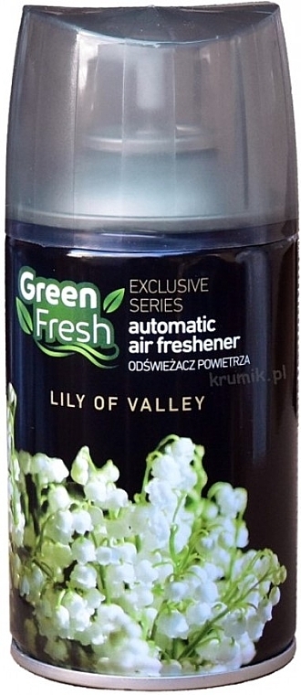 Сменный баллон для автоматического освежителя воздуха "Ландыш" - Green Fresh Automatic Air Freshener Lily of Valey — фото N1