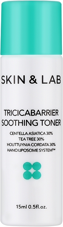 Успокаивающий тонер для лица с центеллой - Skin&Lab Tricicabarrier Soothing Toner (мини) — фото N1