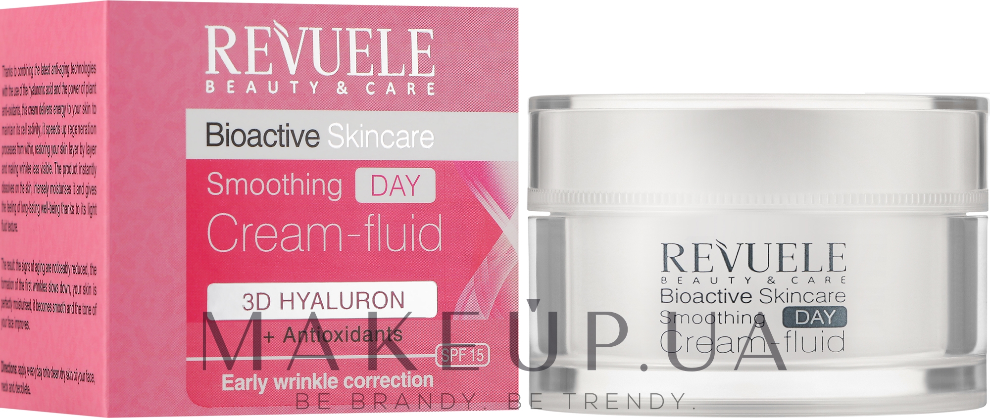 Дневной крем-флюид для лица - Revuele Bioactive Skincare 3D Hyaluron Smoothing Day Cream-Fluid — фото 50ml