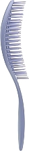 Щітка для волосся масажна, скелетон "Flexi", овальна, 24 см, сіро-блакитна - Titania — фото N2