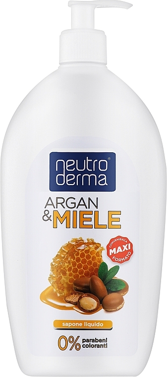 Рідке мило для рук з Аргановою олією та медом - Neutro Derma — фото N1