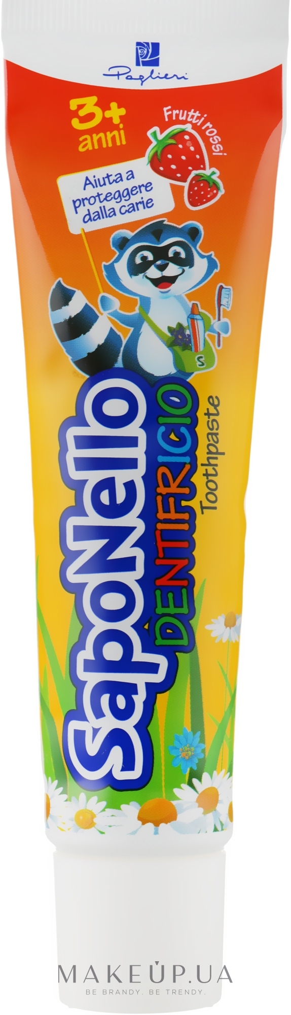 Зубна паста для дітей - SapoNello Toothpaste Red Fruits — фото 75ml