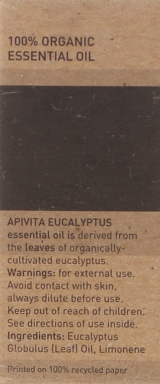 Ефірне масло - Apivita Aromatherapy Organic Eucalyptus Oil — фото N3