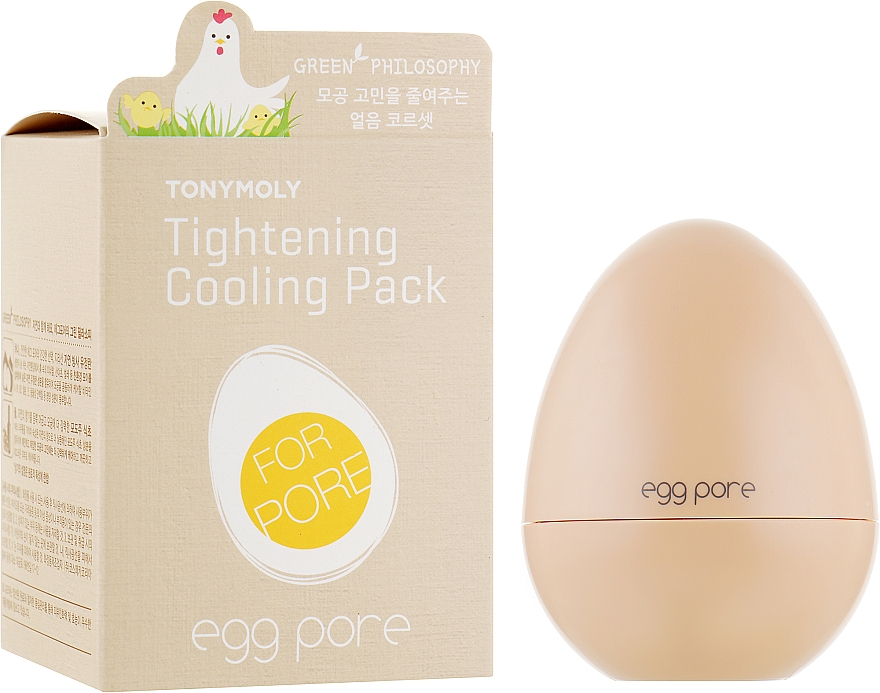 Маска очищаюча і зменшуюча пори - Tony Moly Egg Pore Tightening Cooling Pack