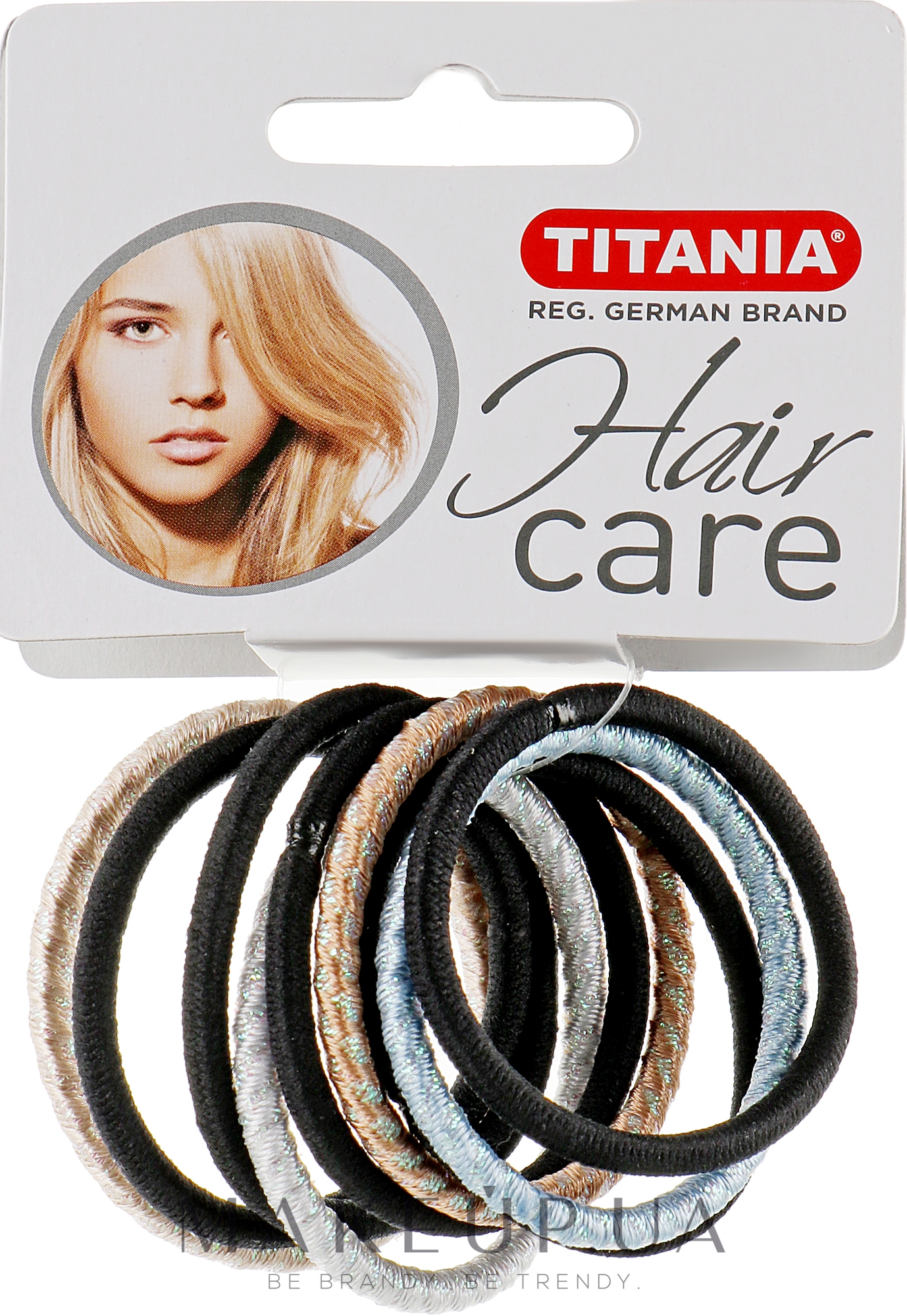 Резинки для волос, 9шт, разноцветные - Titania Hair Care — фото 9шт
