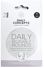 Бавовняні спонжі для очищення обличчя - Daily Concepts Daily Reusable Cotton Rounds — фото N1