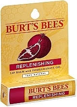 Зволожувальний бальзам для губ "Гранат" - Burt's Bees Pomegranate Replenishing Lip Balm with Pomegranate Oil — фото N1