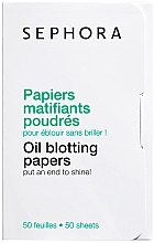 Духи, Парфюмерия, косметика Матирующие салфетки для лица - Sephora Papiers Matifiants Poudres