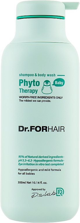 Детский фито шампунь-гель для волос и тела - Dr.FORHAIR Phyto Therapy Baby Shampoo & Body Wash
