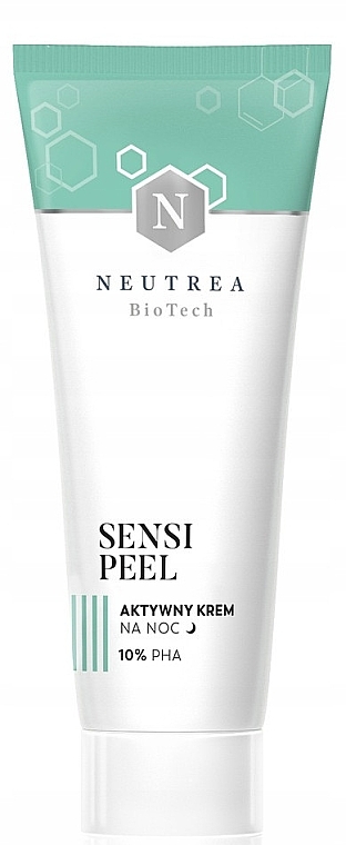 Нічний крем-пілінг з кислотами 10% PHA - Neutrea BioTech Sensi Peel Active Night Cream — фото N1