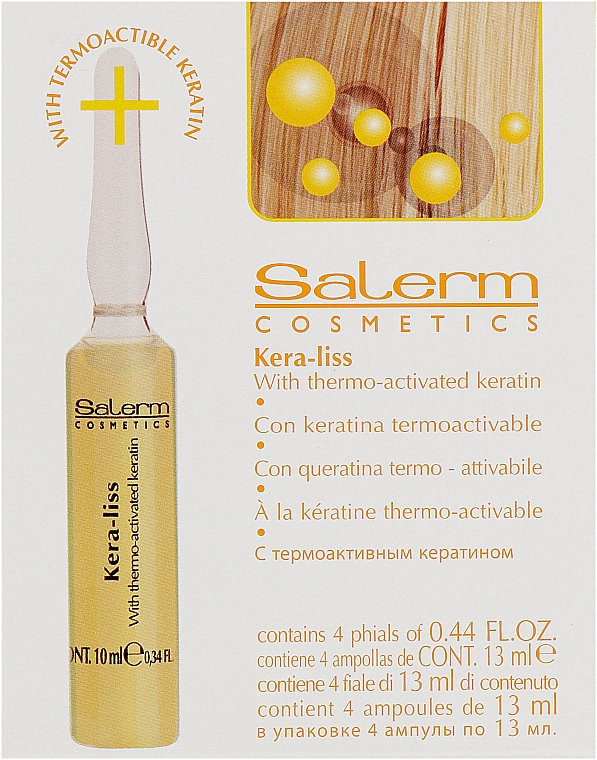 Лосьон с кератином для легкого расчесывания волос - Salerm Kera-Liss With Repairing Keratin
