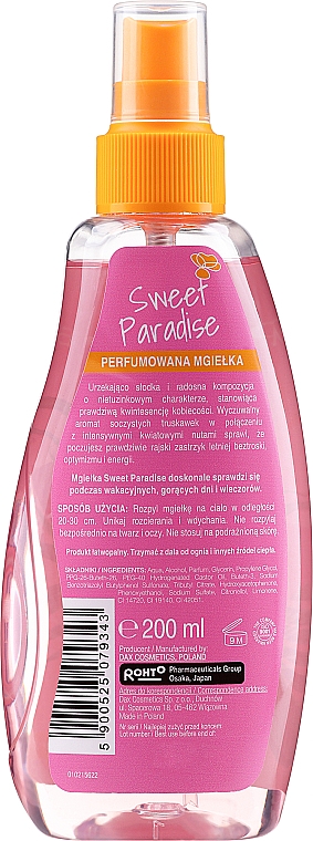 Парфюмированный спрей-мист для тела - Perfecta Sweet Paradise — фото N2