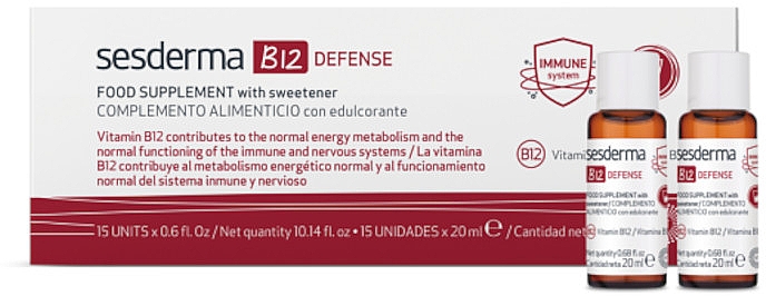 Пищевая добавка - Sesderma B12 Defense Food Supplement — фото N1
