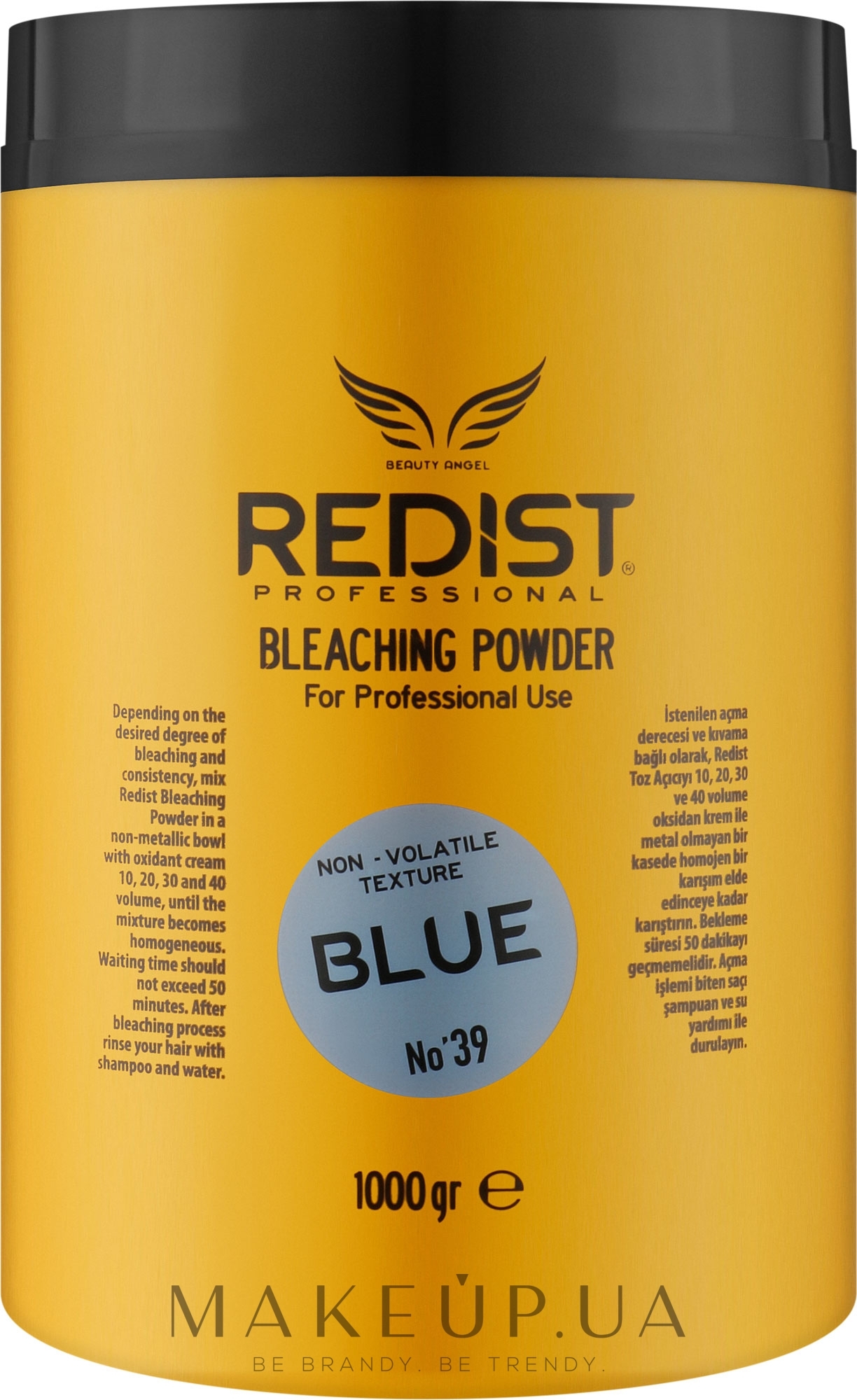 Порошок для осветления волос на растительной основе, голубой - Redist Professional Bleaching Powder — фото 1000ml