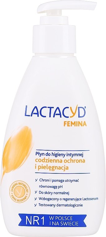 Засіб для інтимної гігієни з дозатором - Lactacyd Femina