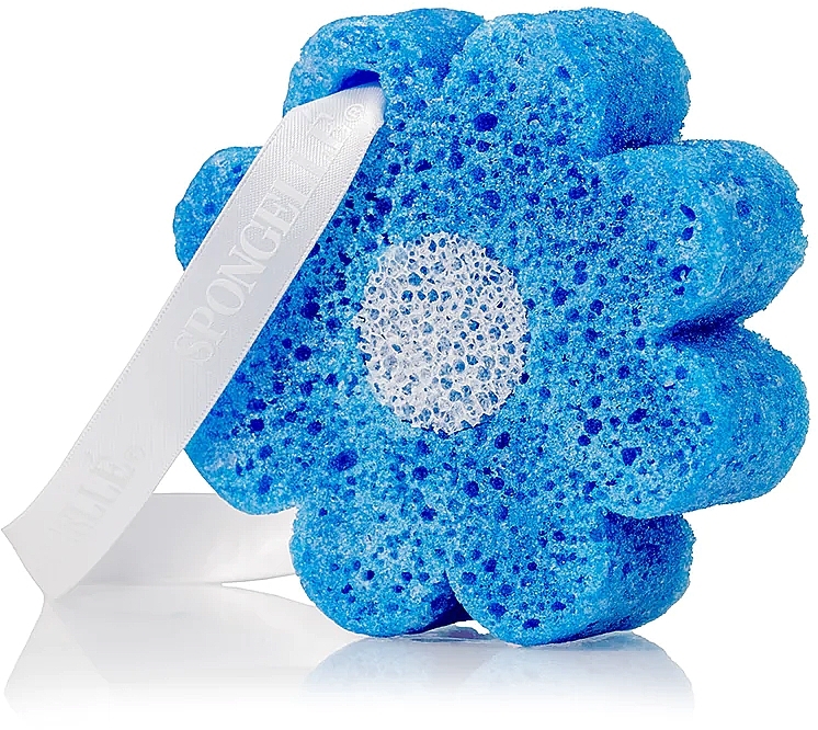 Пінна багаторазова губка для душу, блакитна - Spongelle Hawaiian Body Wash Infused Buffer White Ginger — фото N3
