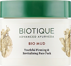 Омолоджуюча підвищуюча пружність шкіри маска для обличчя - Biotique Bio Mud Youthful Firming and Revitalizing Face Pack — фото N2