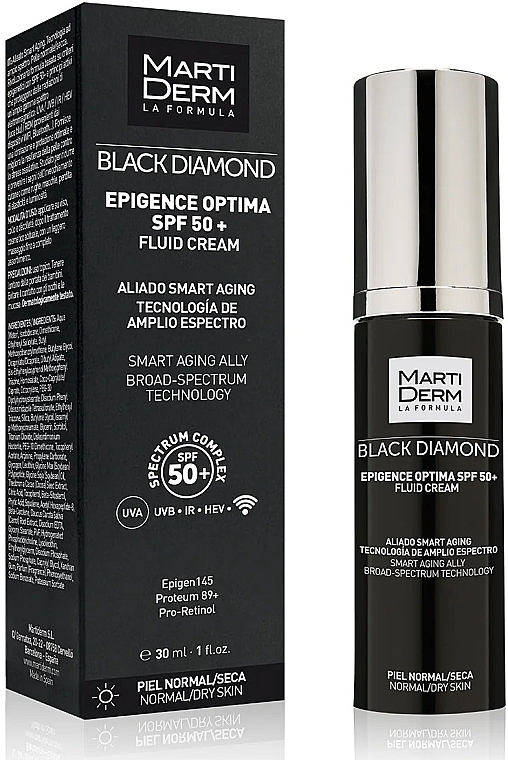 Крем-флюид для лица - MartiDerm Black Diamond Epigence Optima SPF50+ Fluid Cream — фото N2