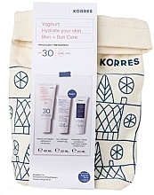 Парфумерія, косметика Набір - Korres Yoghurt Hydrate Your Skin SPF30 (gel/cr/40ml + cr/20ml + cleanser/20ml)