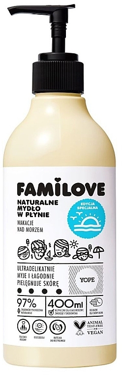 Жидкое мыло "Отдых у моря" - Yope Familove Liquid Soap — фото N1