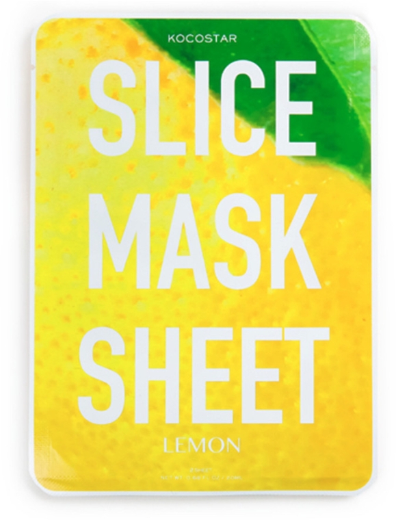 Маска-слайс для лица "Лимон" - Kocostar Slice Mask Sheet Lemon