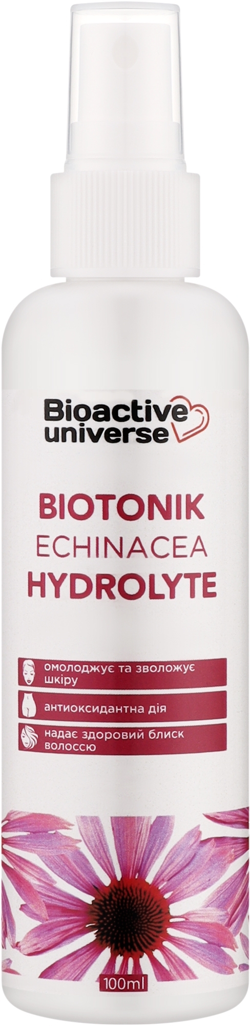 Тоник-гидролат "Эхинацея" - Bioactive Universe Biotonik Hydrolyte — фото 100ml