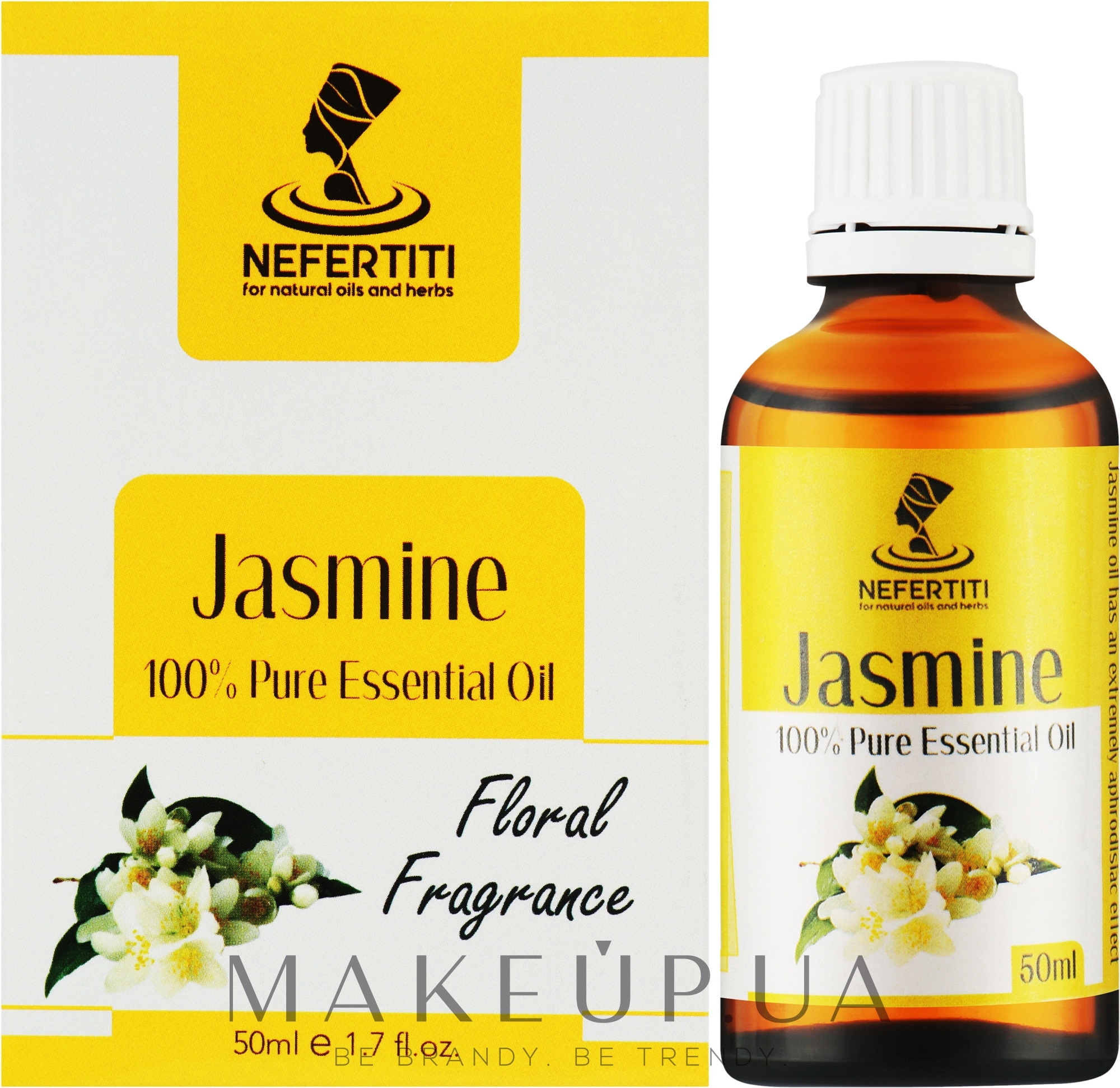 Эфирное масло жасмина - Nefertiti Jasmine 100% Pure Essential Oil — фото 50ml