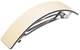 Духи, Парфюмерия, косметика Заколка для волос "Barrette In Ivory And Black" - Kosmart Large Size Rectangular Shape Hair