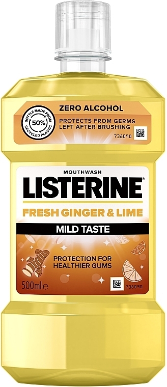 Ополаскиватель "Свежий имбирь и лайм" - Listerine Fresh Ginger & Lime Mild Taste — фото N1