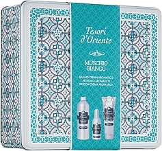 Парфумерія, косметика Tesori d’Oriente White Musk - Набір (shower cream/250ml + sh gel/500ml + edp/100ml)