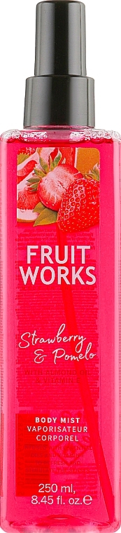РОЗПРОДАЖ Спрей для тіла "Полуниця і помело" - Grace Cole Fruit Works Body Mist Strawberry & Pomelo * — фото N1