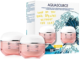 Духи, Парфюмерия, косметика Набор - Biotherm Aquasource Dry Skin (cr/2 х 50ml)