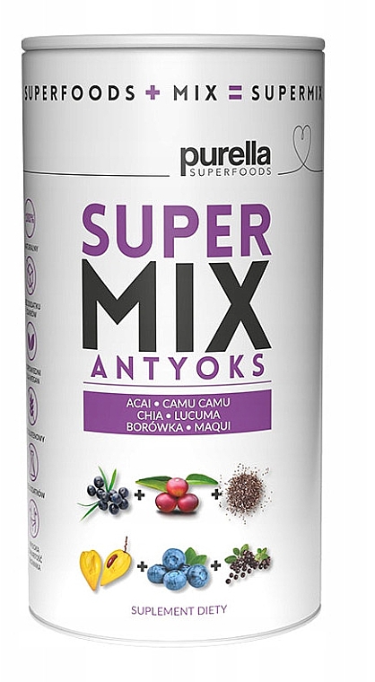 Харчова добавка "Супермікс антиокс" - Purella Superfood Supermix Antioks — фото N1