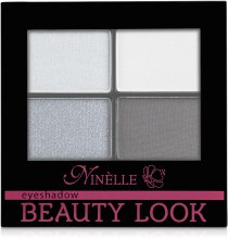 Тіні для повік 4-х кольорові - Ninelle Beauty Look — фото N2