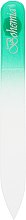 Духи, Парфюмерия, косметика Пилка для ногтей стеклянная 90 мм, 03-071A, зеленая - Zauber