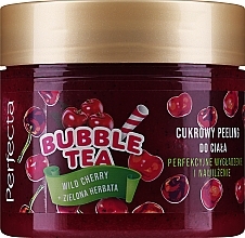 Цукровий пілінг для тіла "Дика вишня та зелений чай" - Perfecta Bubble Tea Wild Cherry + Green Tea — фото N2