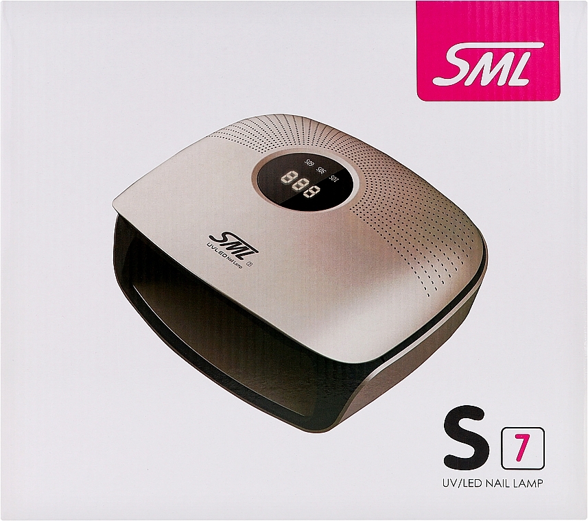 Лампа для манікюру 48 Вт, 36 LED, рожева - SML S7 Pink — фото N3