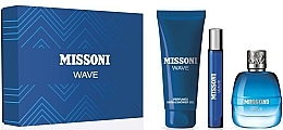 Парфумерія, косметика Missoni Wave - Набір (edt/100ml + sh/gel/150ml + edt/mini/10ml)