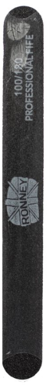 Пилочка для ногтей, 100/180, черная, "RN 00288" - Ronney Professional — фото N1