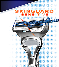 Сменные кассеты для бритья, 6 шт - Gillette SkinGuard Sensitive — фото N5