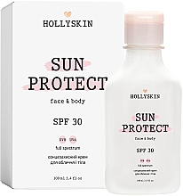 Солнцезащитный крем для лица и тела - Hollyskin Sun Protect Face&Body Cream SPF 30 — фото N1