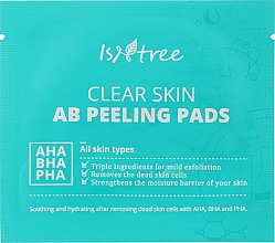 Духи, Парфюмерия, косметика Пилинг-диски c АНА и ВНА кислотами - Isntree Clear Skin AB Peeling Pads (пробник)