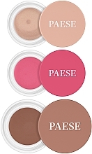 Парфумерія, косметика Набір - Paese Kiss My Cheeks 01 (highlighter/4g + bronzer/12g + blush/4g)