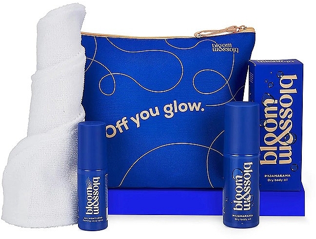 Набор - Bloom & Blossom Snoozefest Sleep Gift Set (spray/40ml + b/oil/100ml + wrap/1pcs + bag) — фото N1