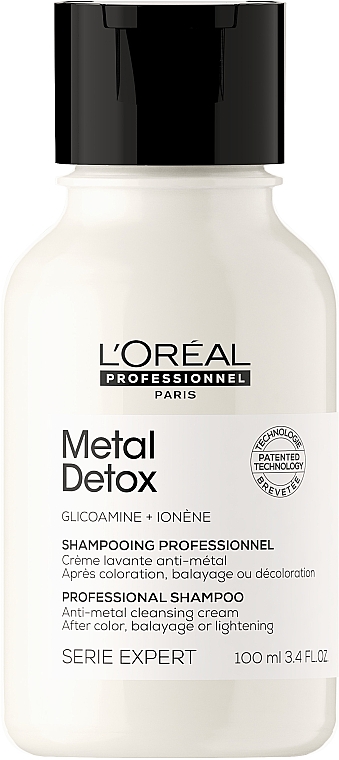ПОДАРОК! Профессиональный очищающий шампунь для уменьшения ломкости всех типов волос и нежелательного изменения цвета - L'Oreal Professionnel Serie Expert Metal Detox Anti-metal Cleansing Cream Shampoo — фото N1