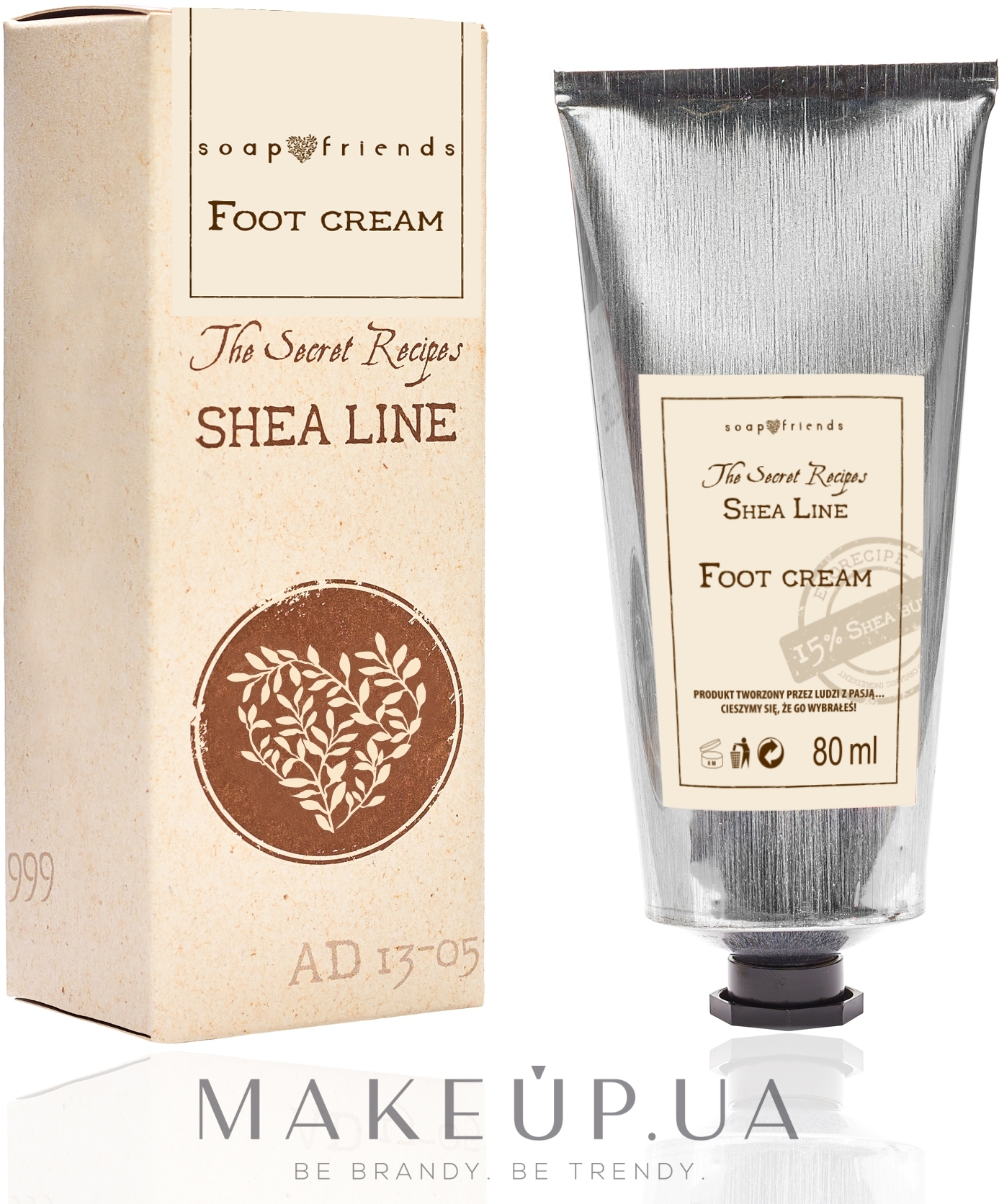 Крем для ног с маслом ши - Soap&Friends Shea Line Foot Cream — фото 80ml