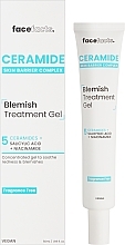 Гель с керамидами для уменьшения воспалений на коже лица - Face Facts Ceramide Blemish Treatment Gel — фото N2