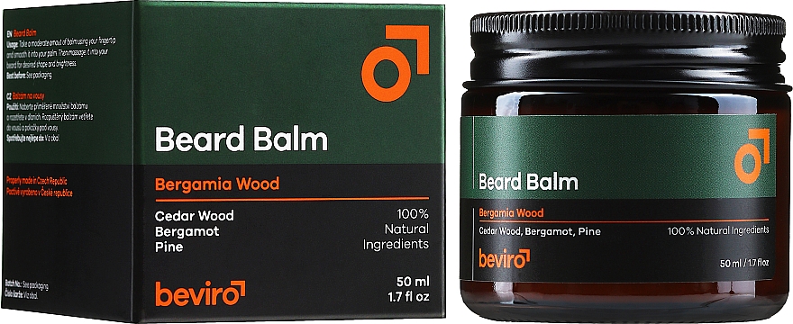 Бальзам для бороди - Beviro Bergamia Wood Beard Balm — фото N2